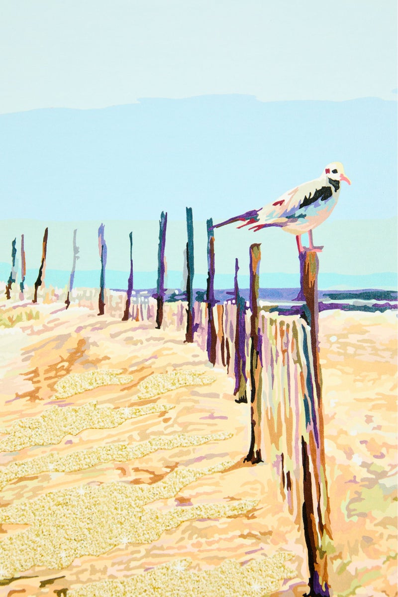 Ravensburger 3 قطع من لوحات الكثبان الرملية الملونة حسب الأرقام، مجموعة أزرق فواتح - Image 5